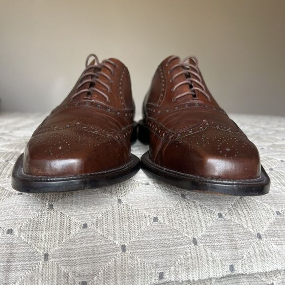 Mezlan Brown Leather Wingtip Dress Oxford Shoes Men\'s 9.5 Work Business Designer main image 8